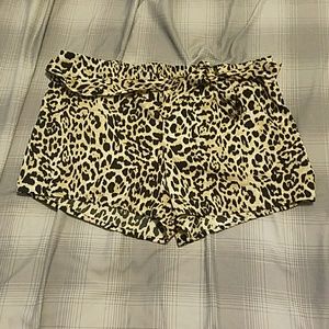 Leopard print shorts